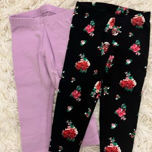 Floral and Lavender Kids Leggings